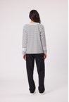 ANNEX TOP - black stri